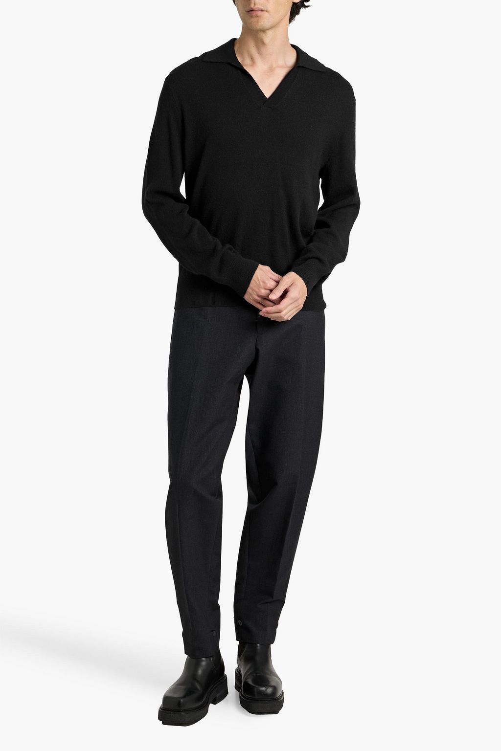 RAG & BONE Downing cashmere polo sweater