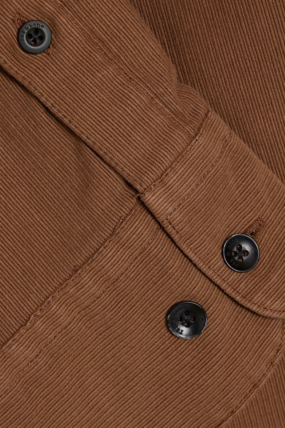 Rag & Bone Finch Cotton-corduroy Shirt In Brown