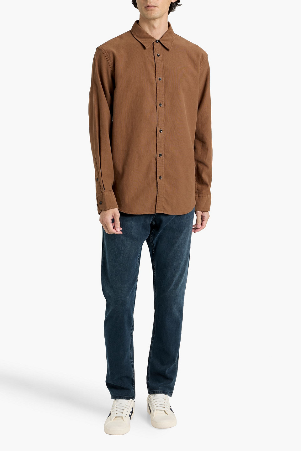 Rag & Bone Finch Cotton-corduroy Shirt In Brown