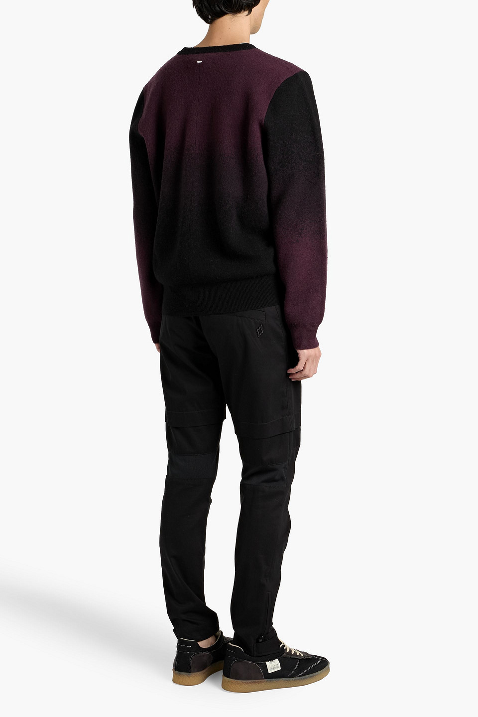 Rag & Bone Downing Wool & Cashmere-blend Crewneck Sweater In Burgundy