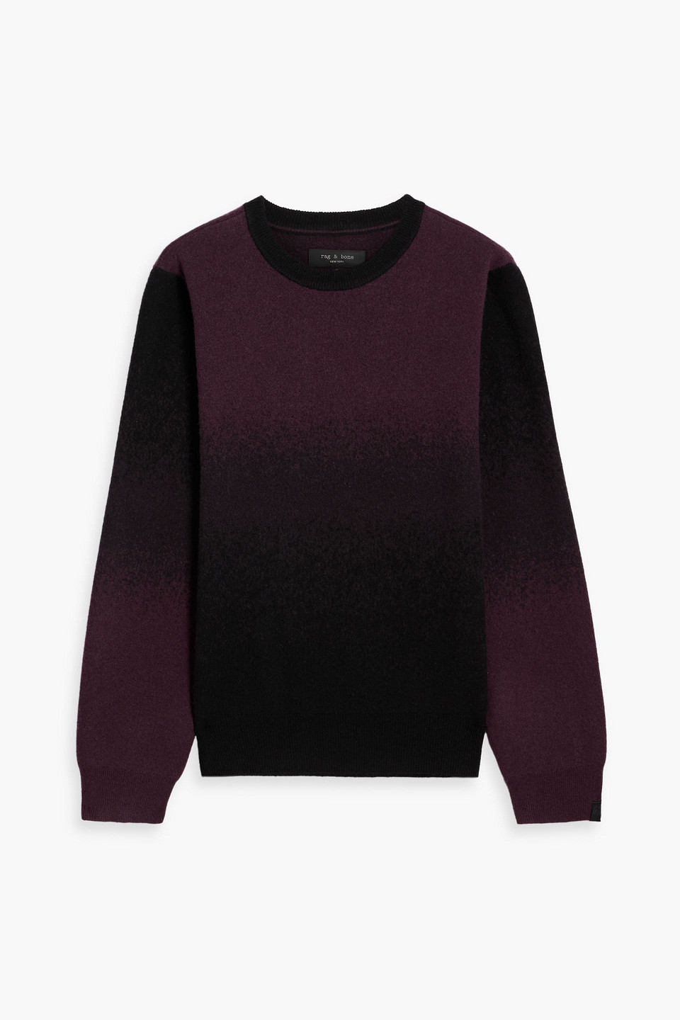 Rag & Bone Downing Wool & Cashmere-blend Crewneck Sweater In Burgundy