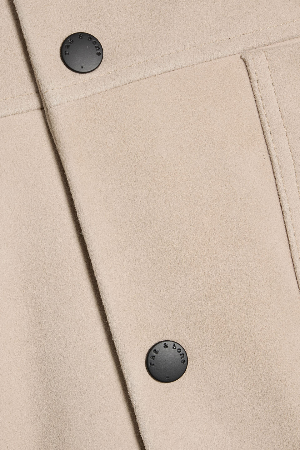 Rag & Bone Melrose Suede Jacket In Neutral