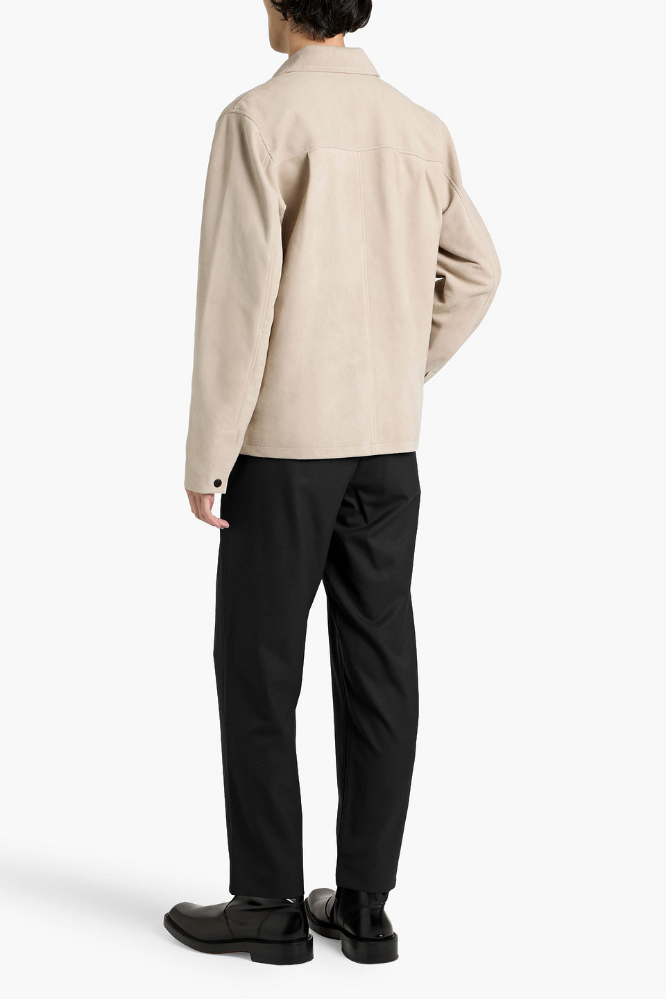 Rag & Bone Melrose Suede Jacket In Neutral