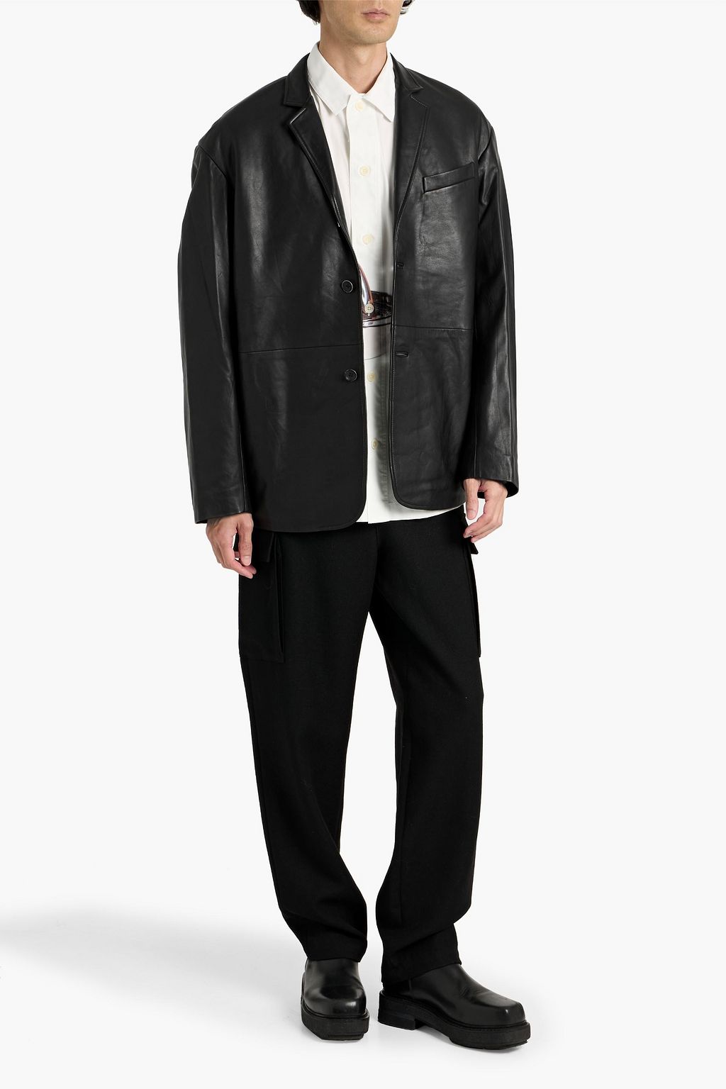 RAG & BONE Shift leather blazer