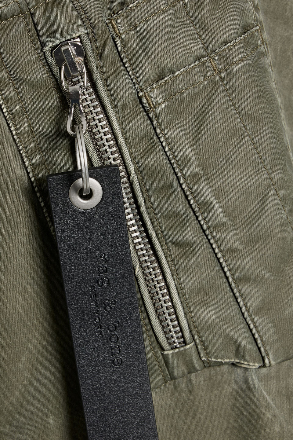 Rag & Bone Manston Shell Bomber Jacket In Green