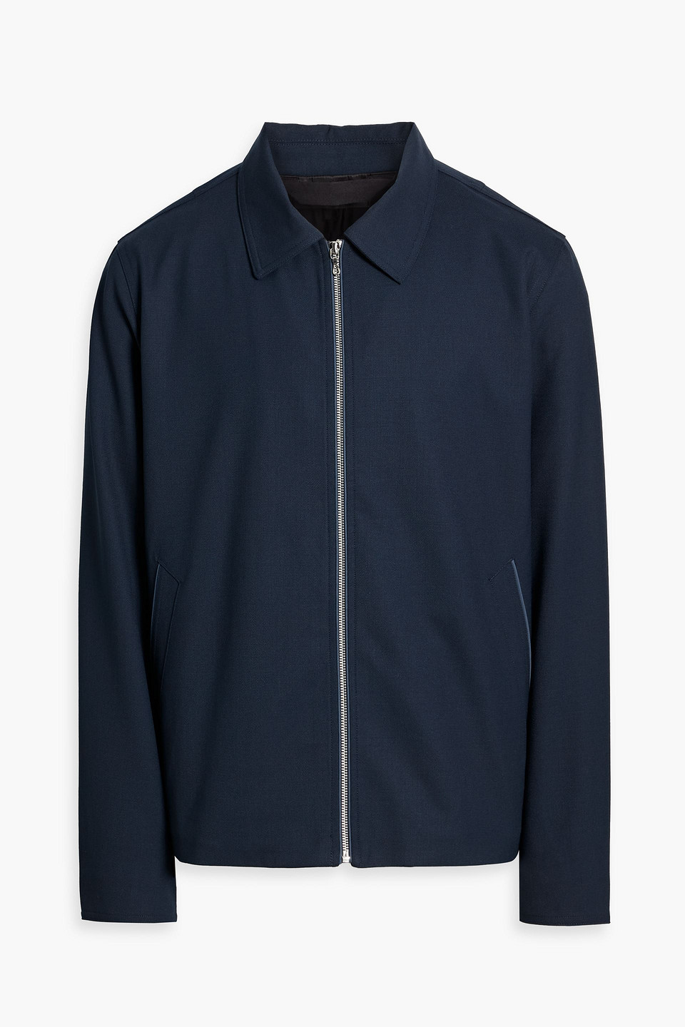 Rag & Bone Melrose Wool-blend Twill Jacket In Blue