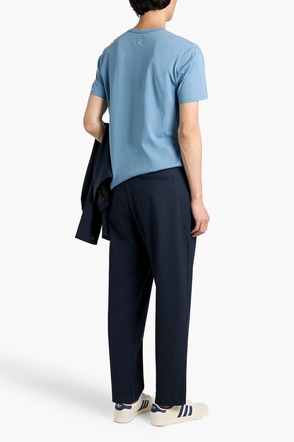 Rag & Bone Shift Wool-blend Twill Pants In Blue