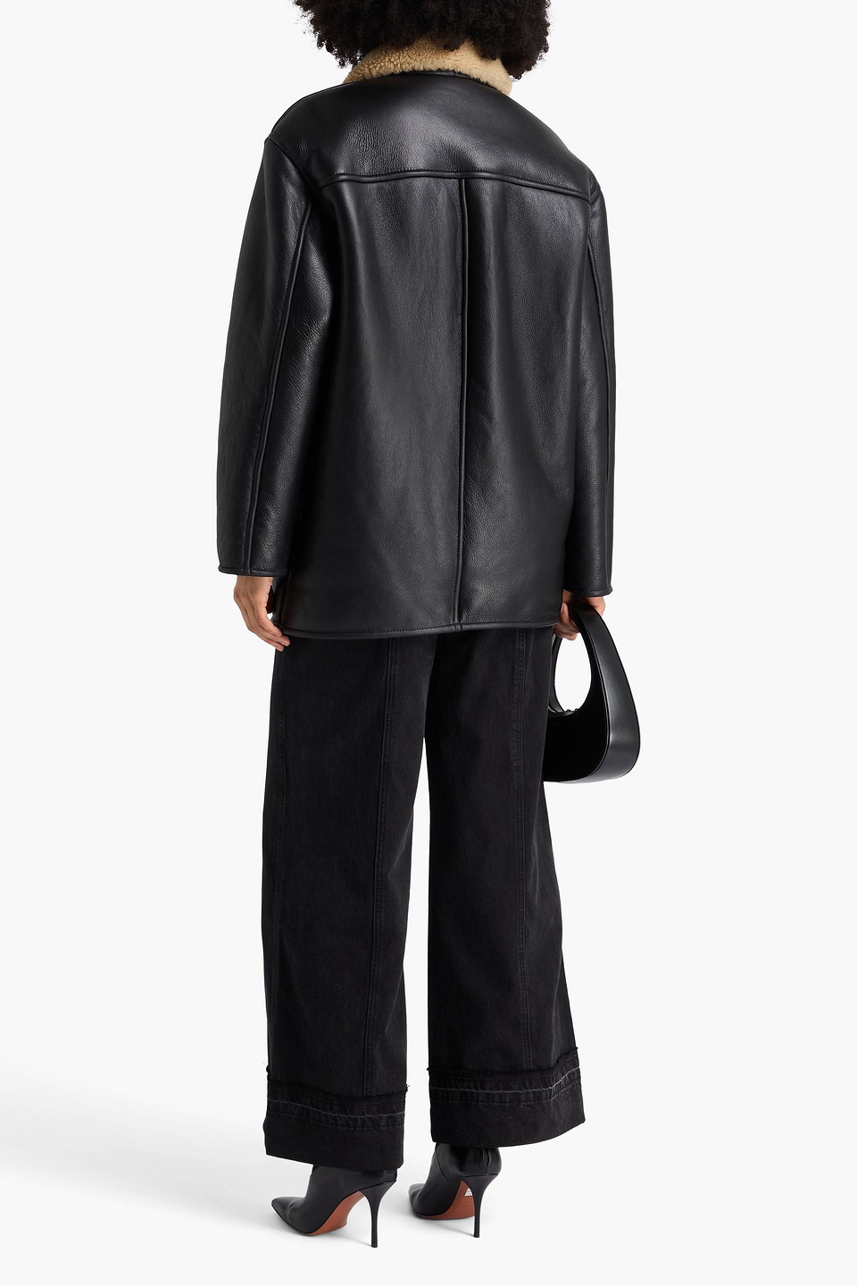  Rag & Bone - Shearling Jacket - Black - Xxs 