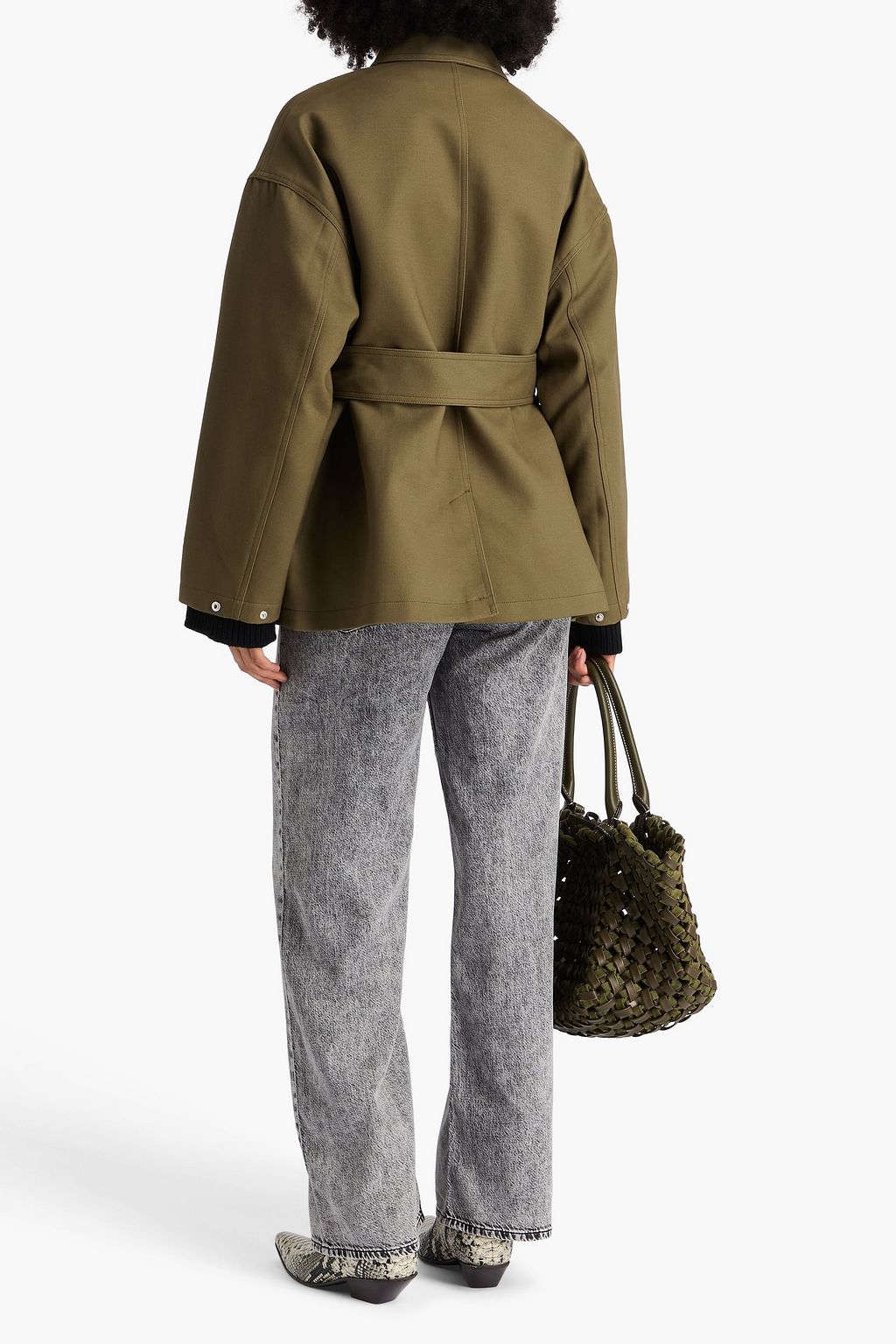 RAG & BONE Rue Jacke aus Baumwoll-Gabardine mit Gürtel