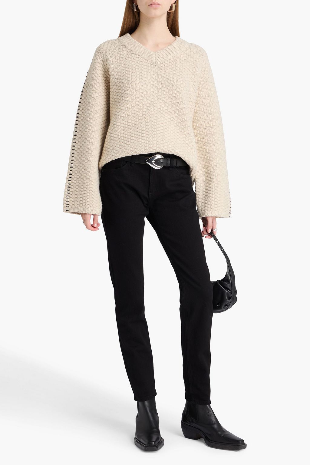 RAG & BONE Norma waffle-knit wool sweater