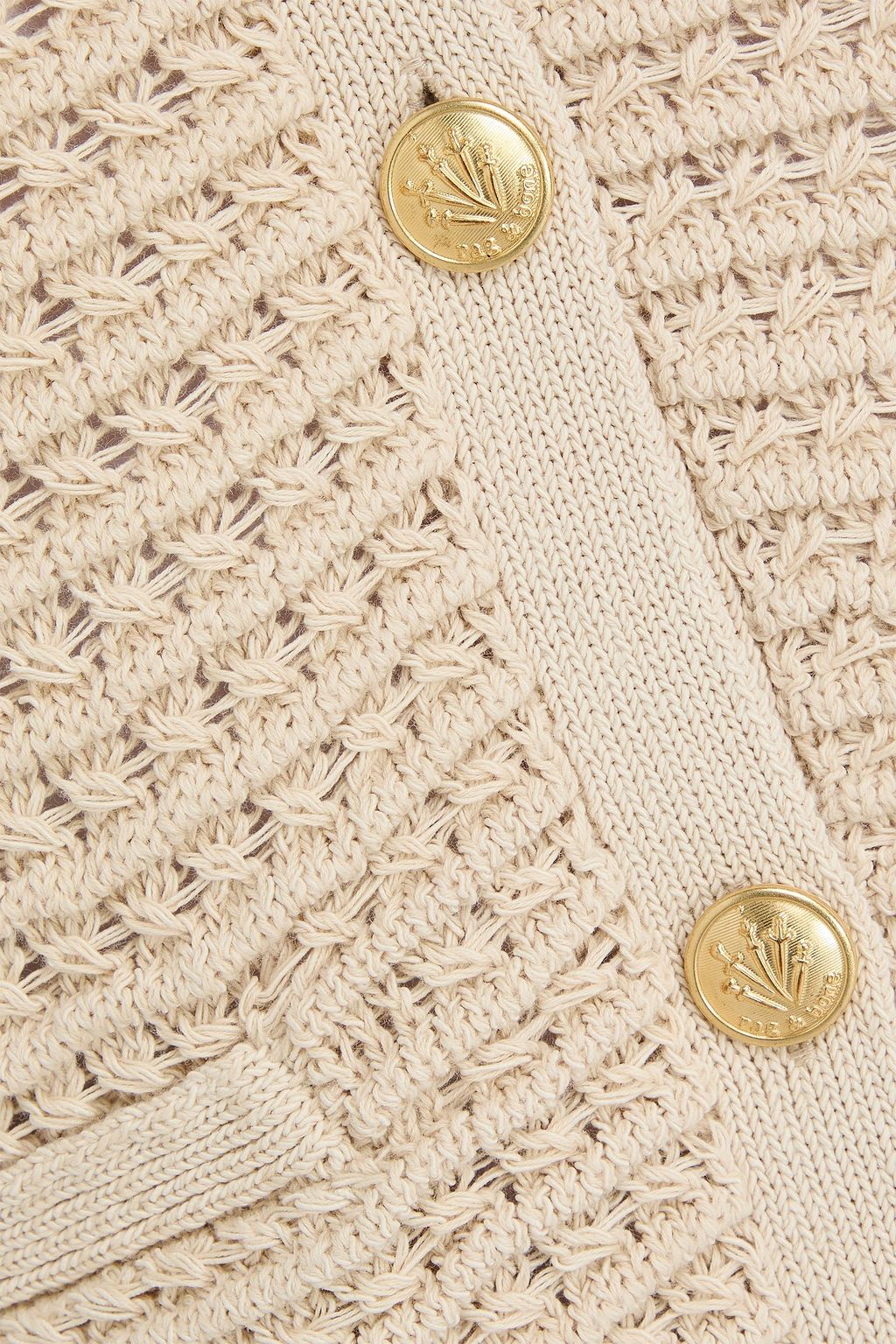 RAG & BONE Marlee pointelle-knit cotton-blend cardigan