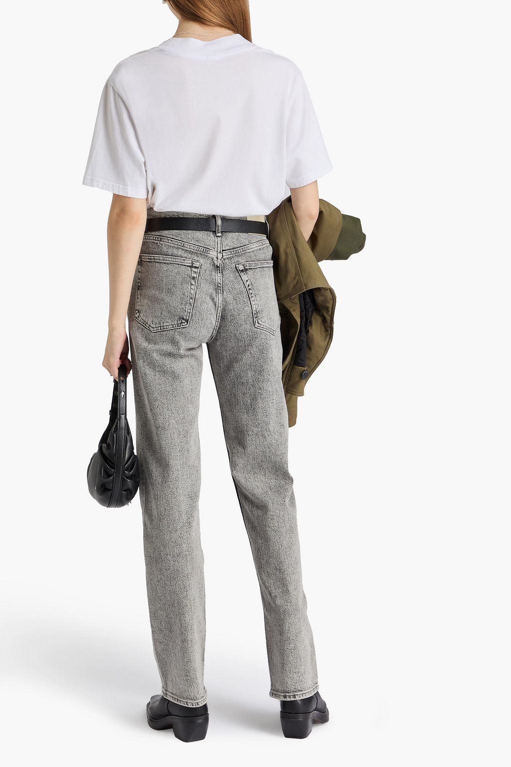 RAG & BONE Harlow acid-wash mid-rise straight-leg jeans