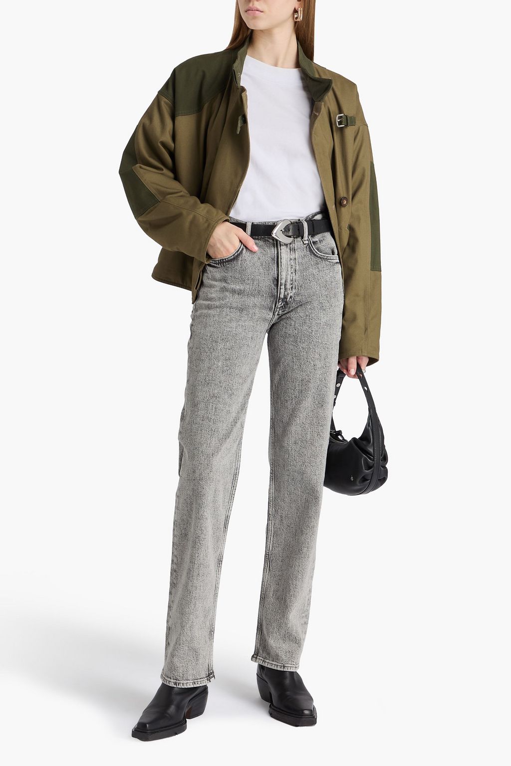 RAG & BONE Harlow acid-wash mid-rise straight-leg jeans