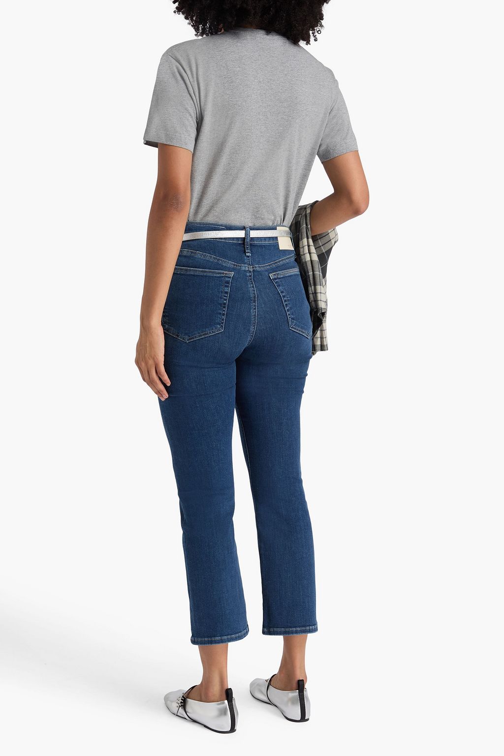 RAG & BONE Peyton cropped faded mid-rise bootcut jeans