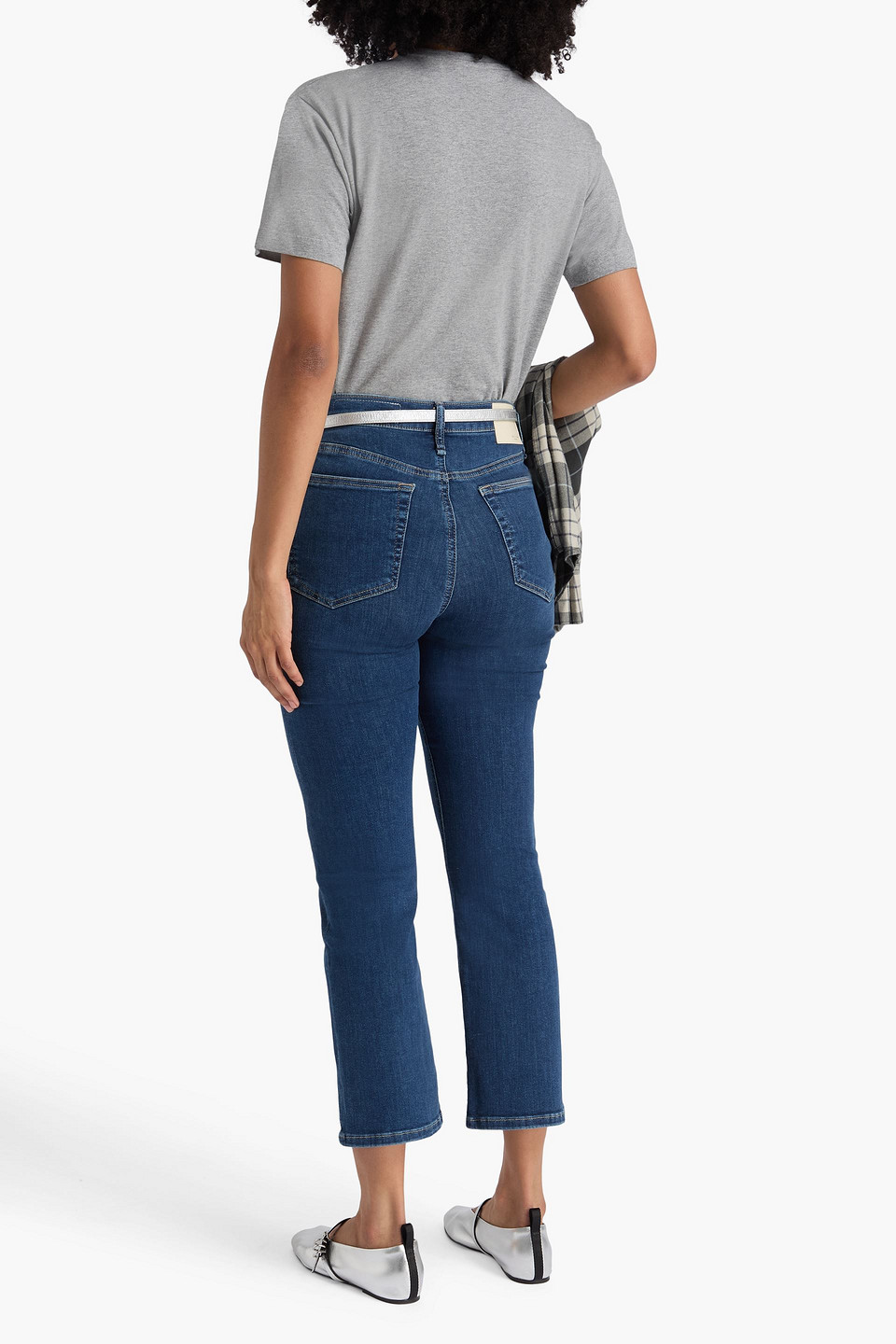 Rag & Bone - Peyton Halbhohe Cropped Bootcut-jeans In Ausgewaschener Optik - Blau - 25 