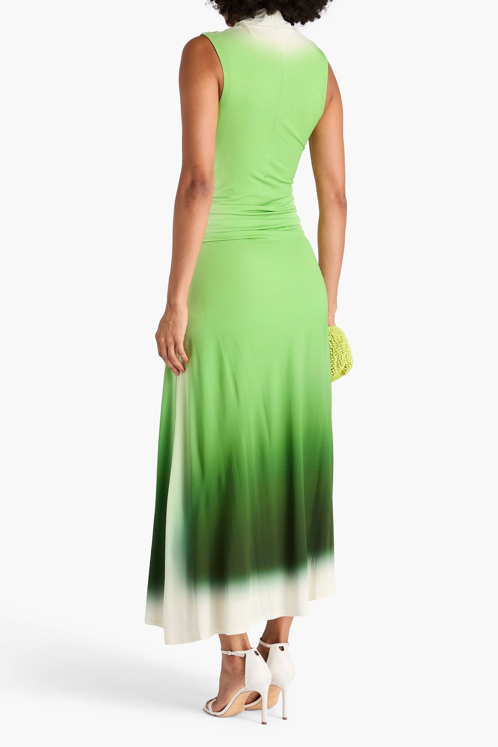 SIMKHAI Aldina ruched dégradé jersey maxi dress