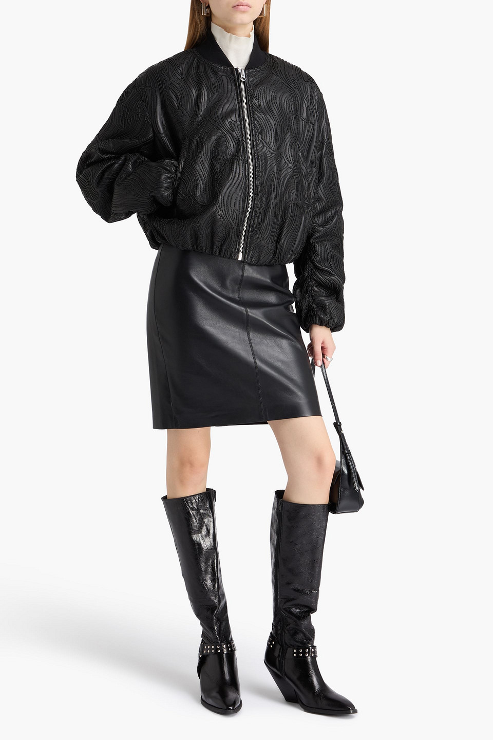  Rag & Bone - Jemma Bomberjacke Mit Stickereien - Schwarz - Xxs 