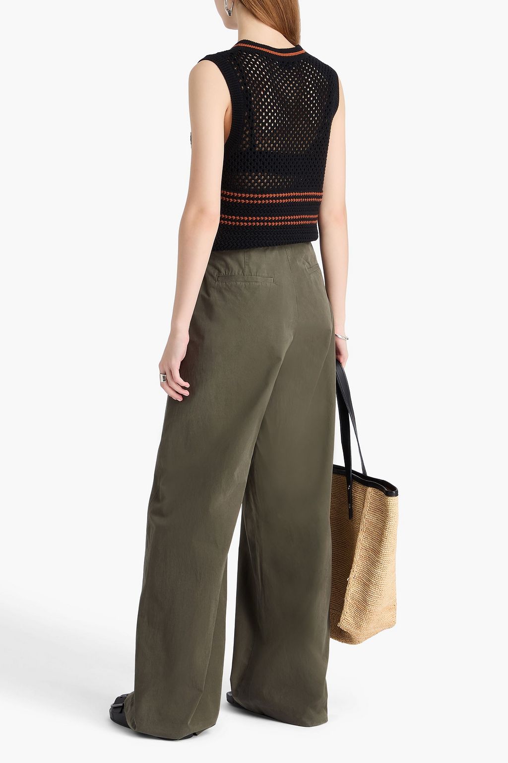 RAG & BONE Kiana cotton wide-leg pants