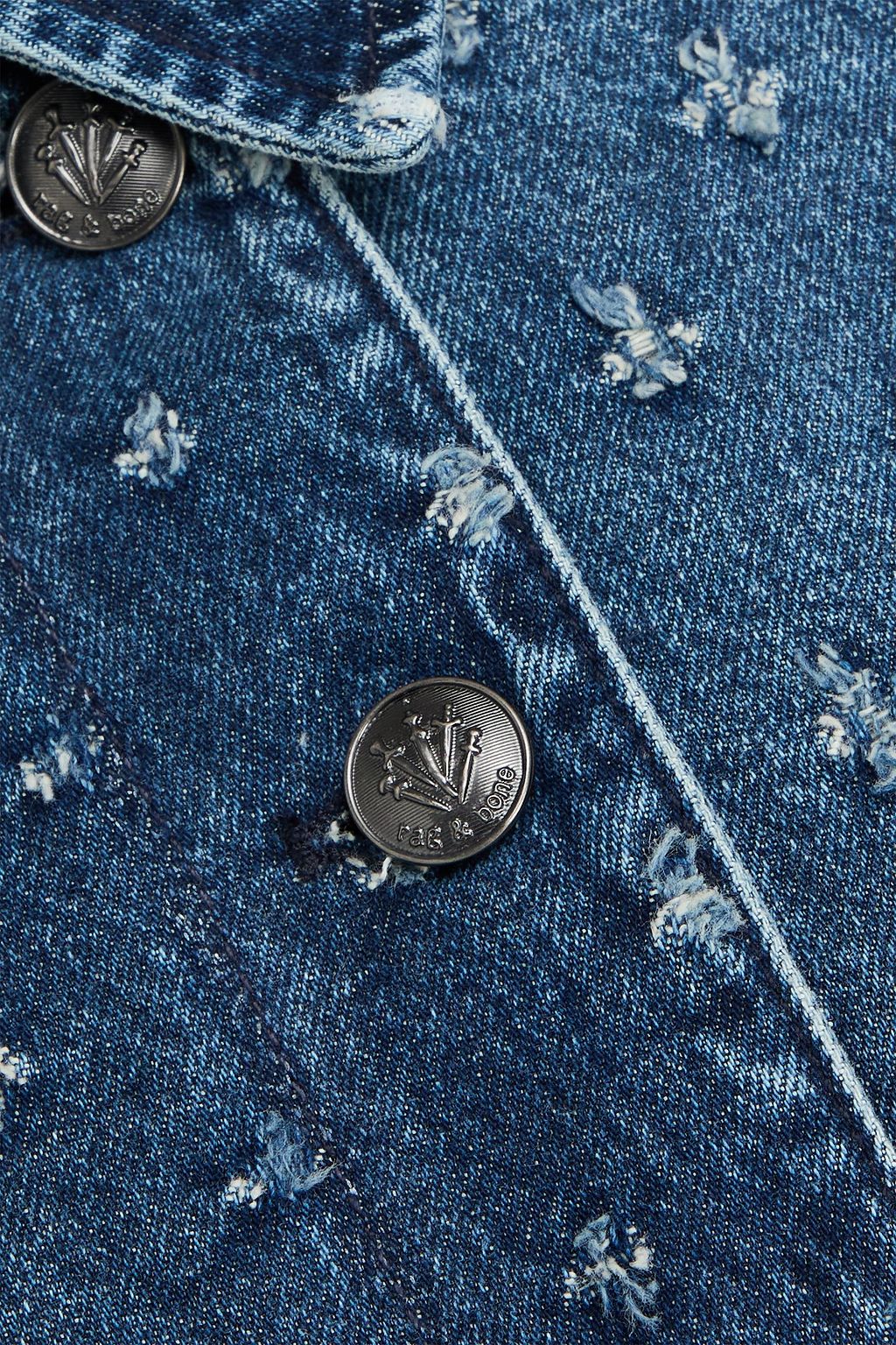 RAG & BONE Jaiden distressed denim jacket