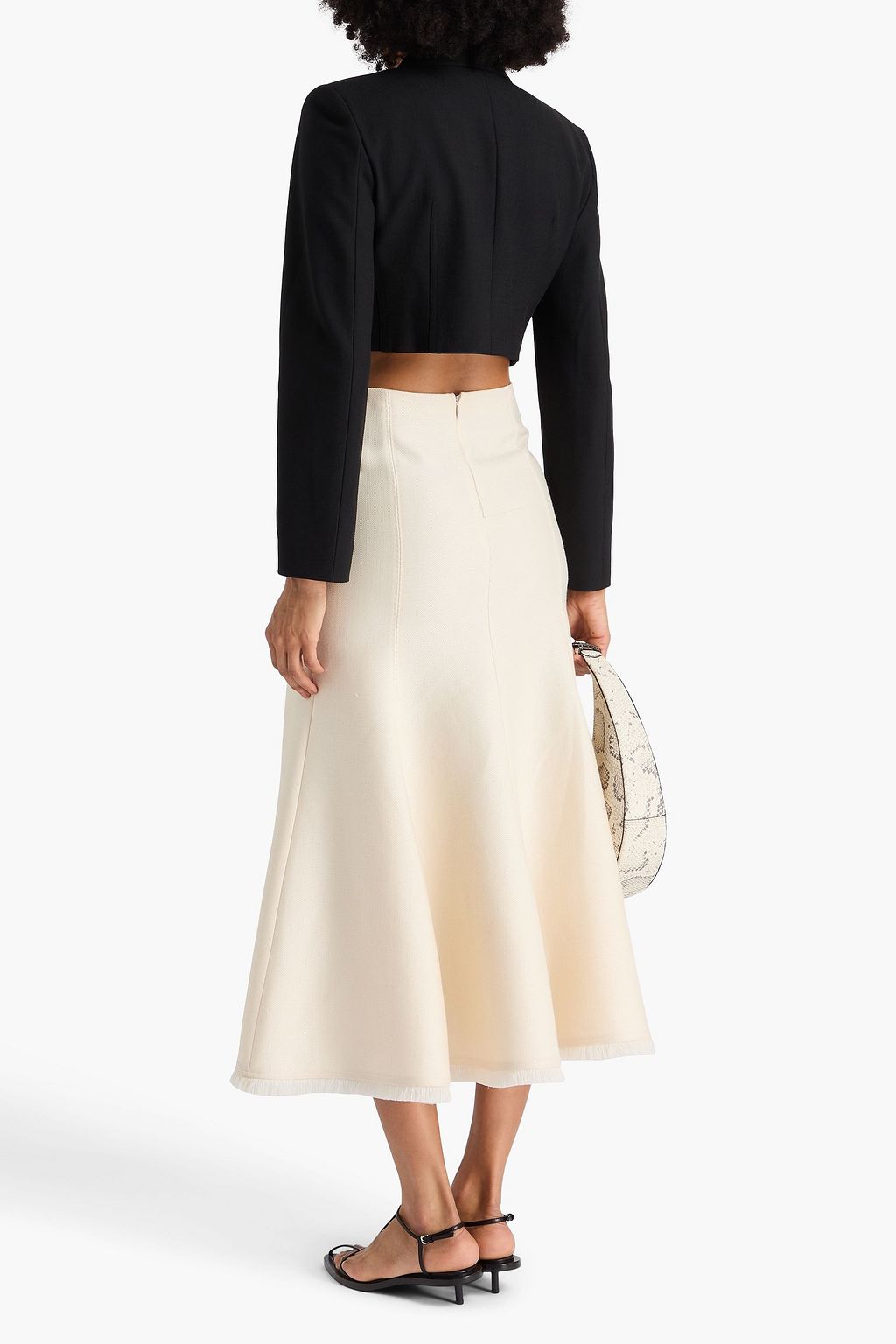 SIMKHAI Cropped twill blazer