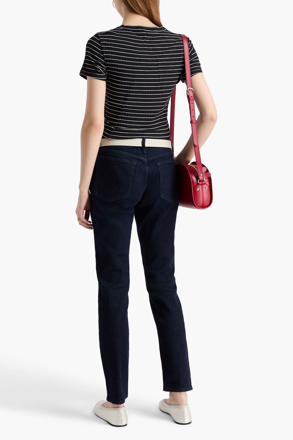 RAG & BONE بنطلون جينز دري بقصة بويفريند