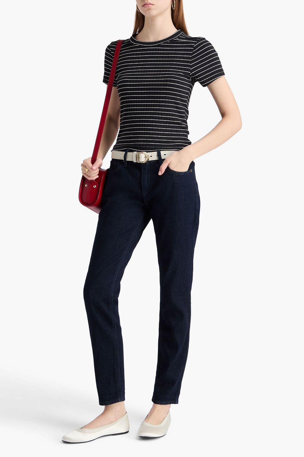 RAG & BONE بنطلون جينز دري بقصة بويفريند