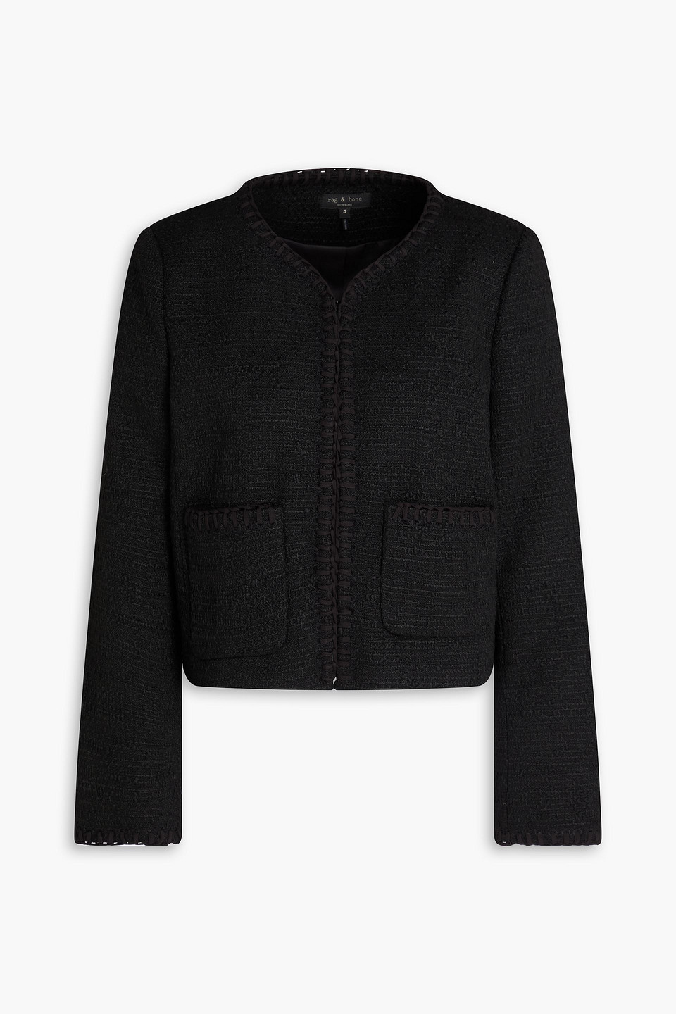 Rag & Bone Cheyenne Tweed Jacket In Black