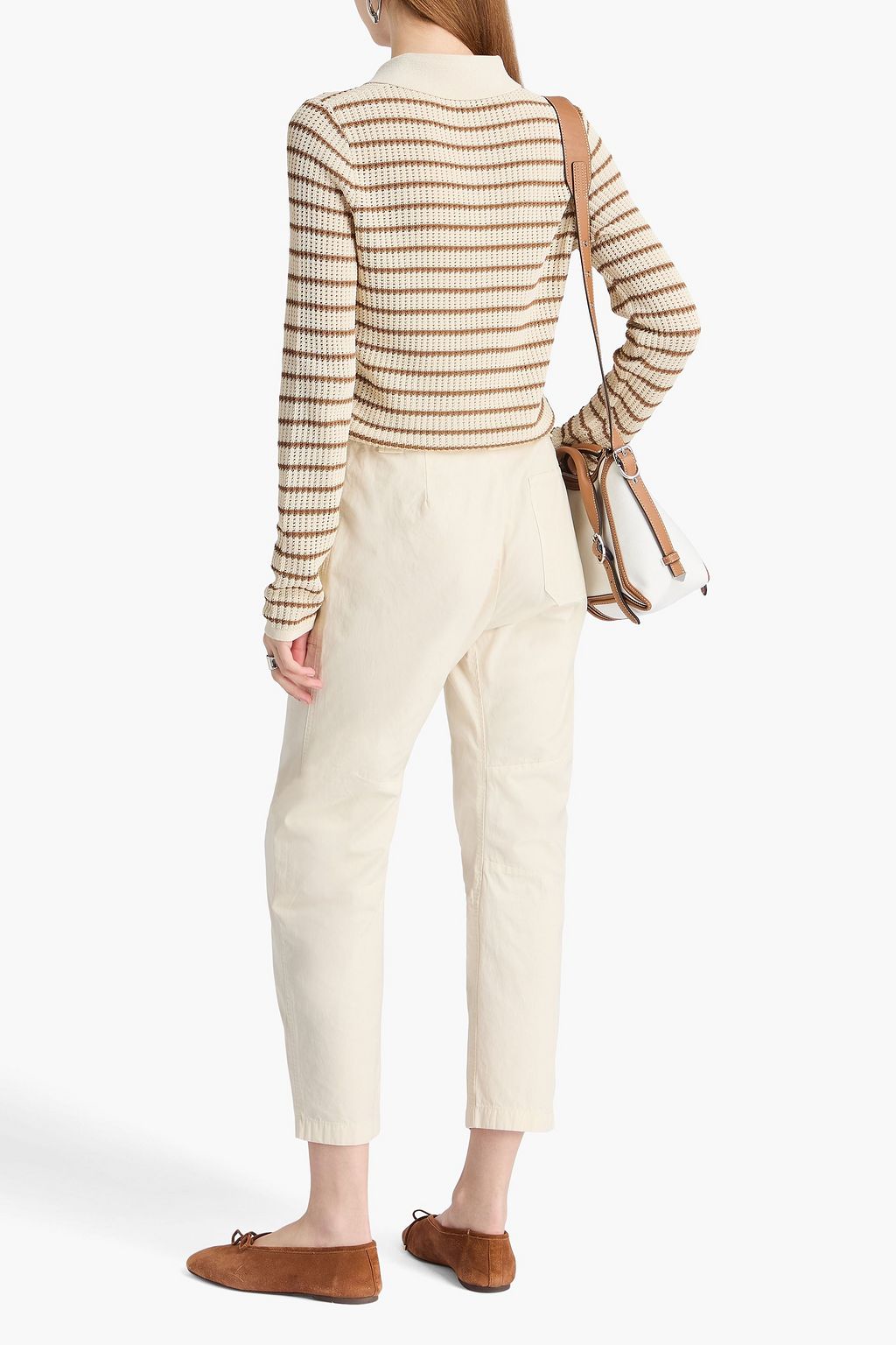 RAG & BONE Leyton cropped cotton tapered pants
