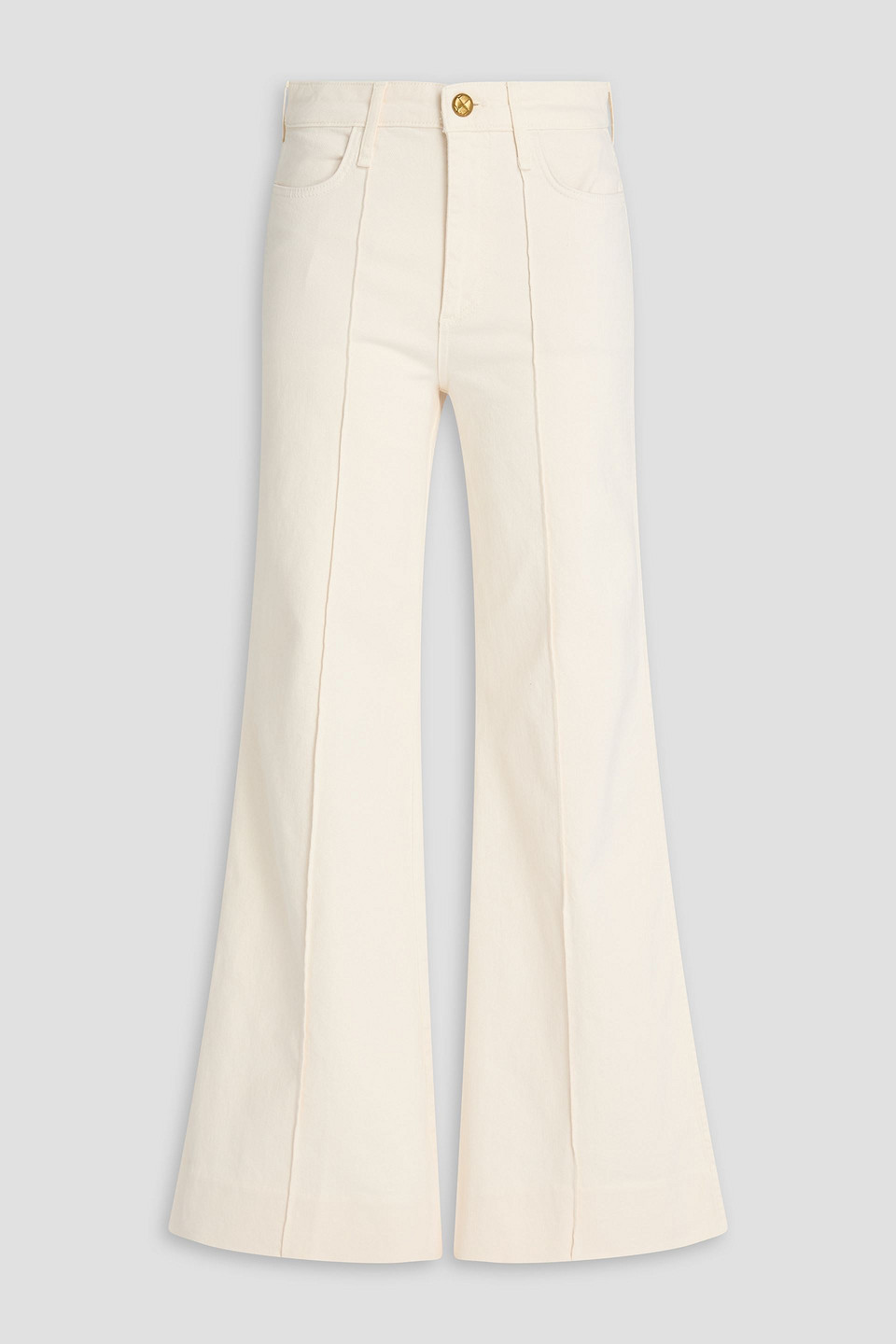 Rag & Bone Skylar High-rise Flared Jeans In Sand