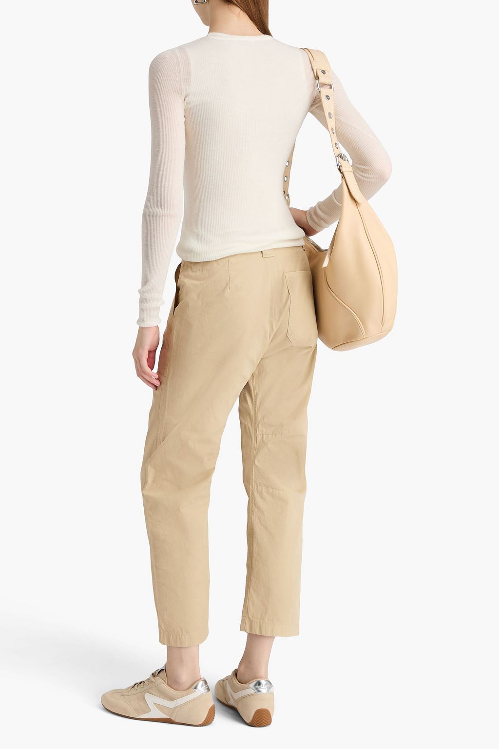 RAG & BONE Leyton cropped cotton tapered pants