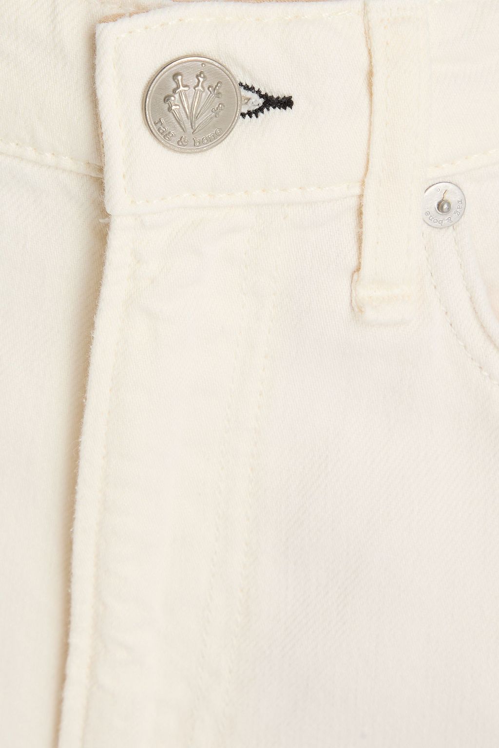RAG & BONE بنطلون جينز لوجان بأرجل واسعة وبخصر مرتفع