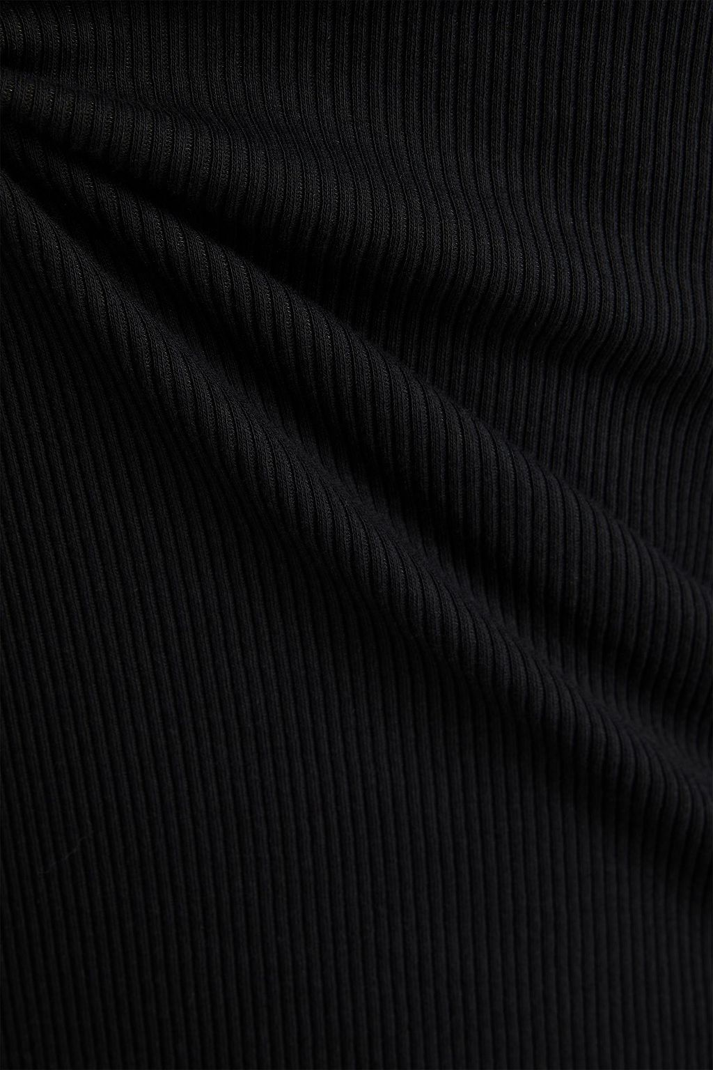 RAG & BONE بلوزة إيسينشيال من قطن بيما المطاط والجيرسي بتصميم مضلّع