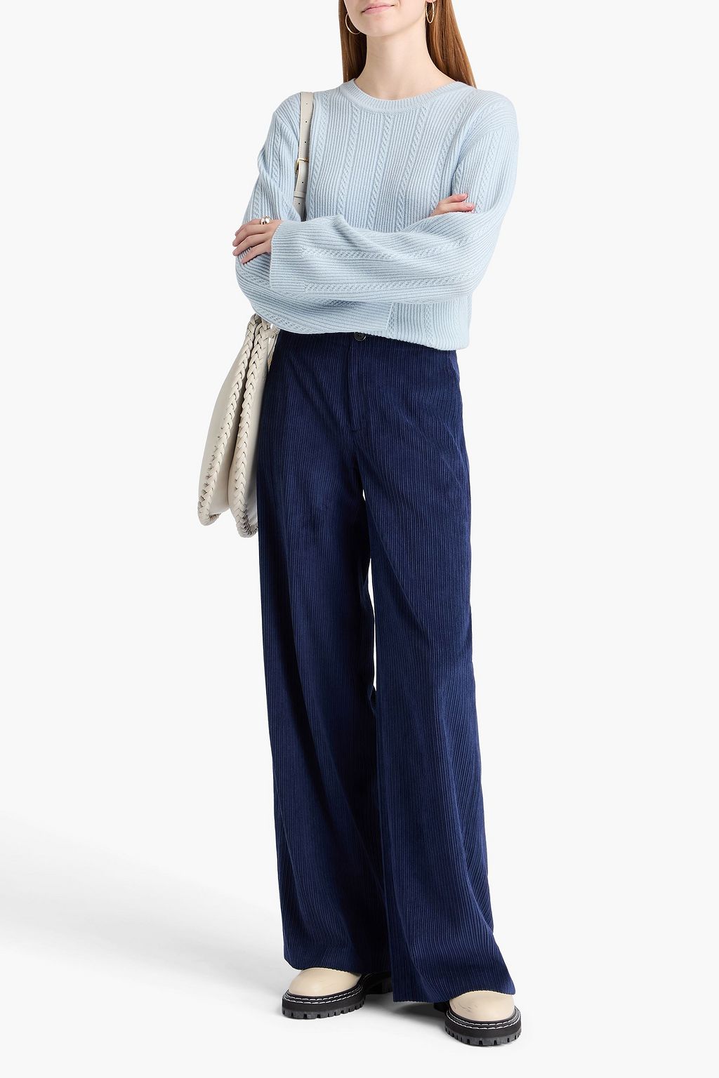 RAG & BONE ウールコーデュロイ ワイドレッグパンツ