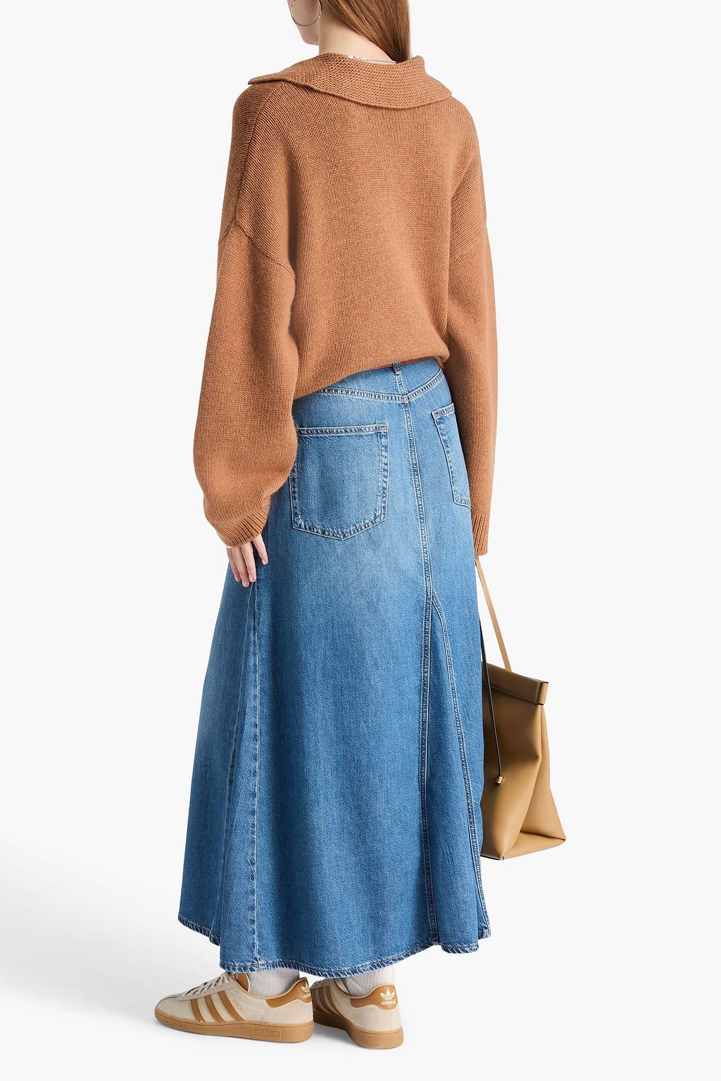 RAG & BONE Rooney denim midi skirt