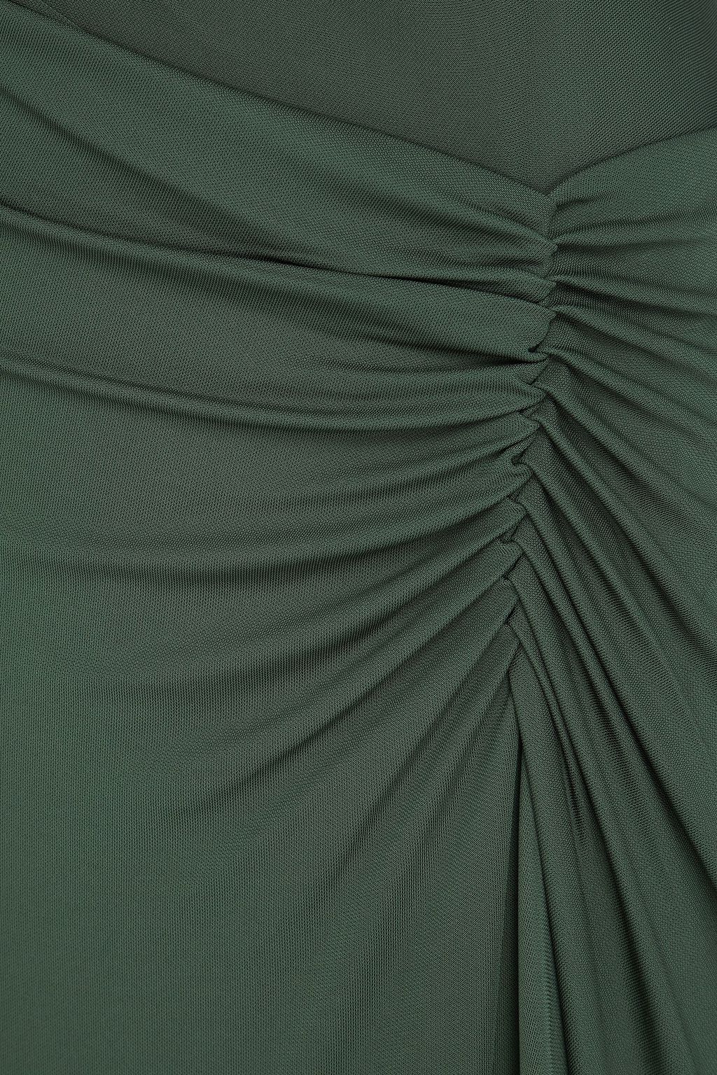 SIMKHAI Ruched jersey midi dress