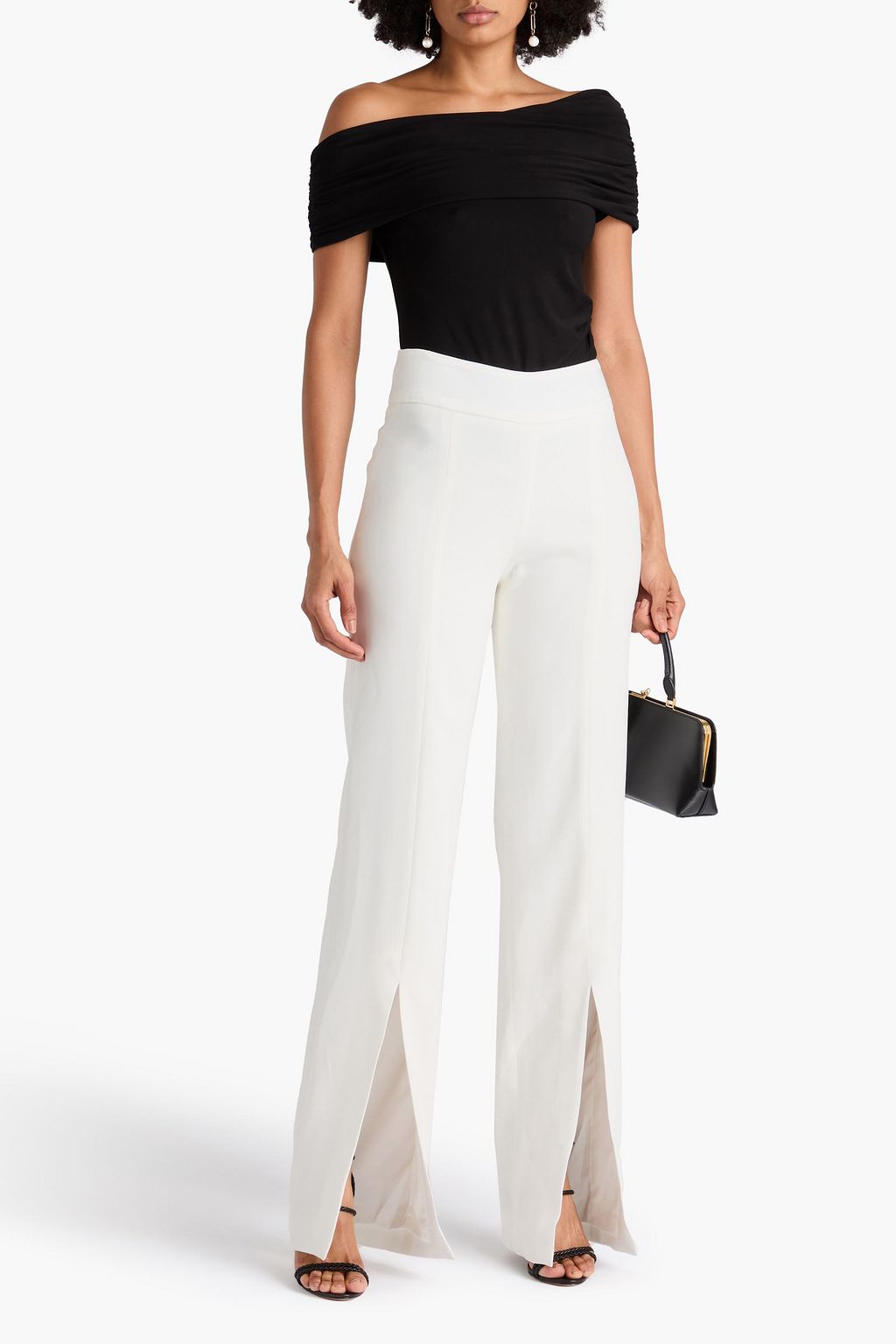 SIMKHAI Ariah stretch-crepe straight-leg pants