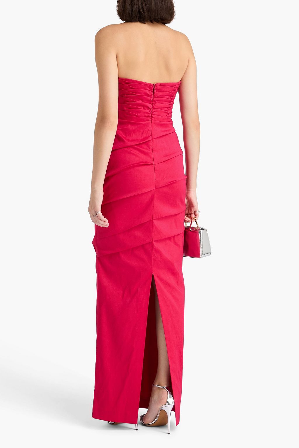 RACHEL GILBERT Cheri strapless ruched taffeta gown