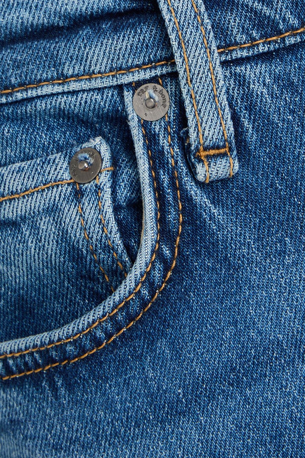 RAG & BONE Peyton faded high-rise bootcut jeans