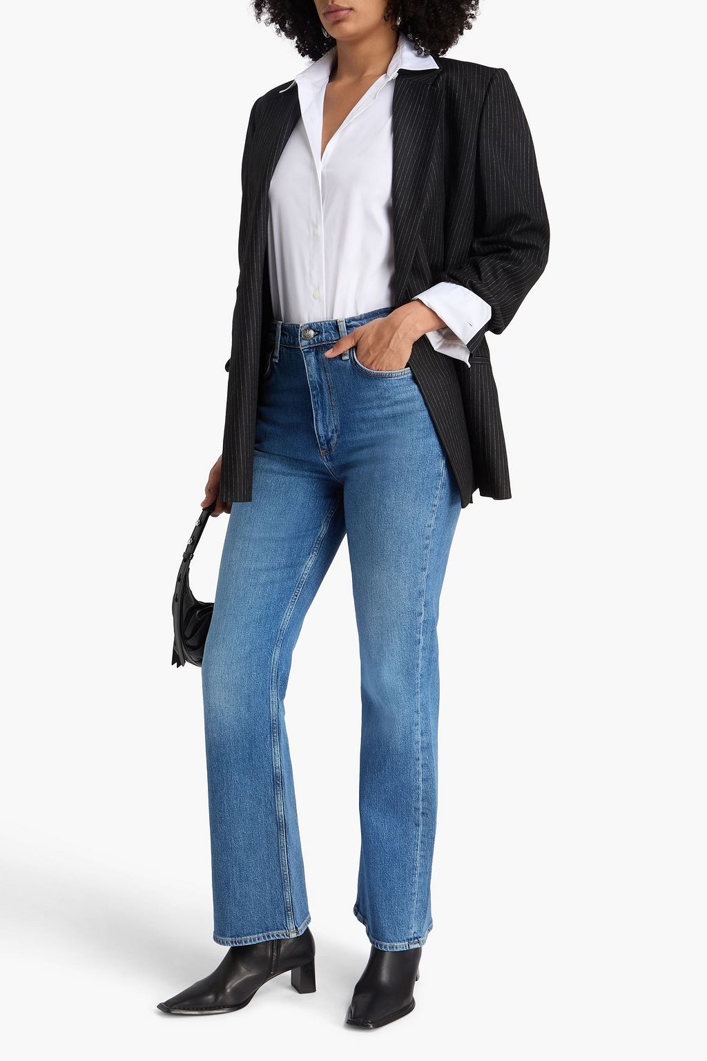 RAG & BONE Peyton faded high-rise bootcut jeans