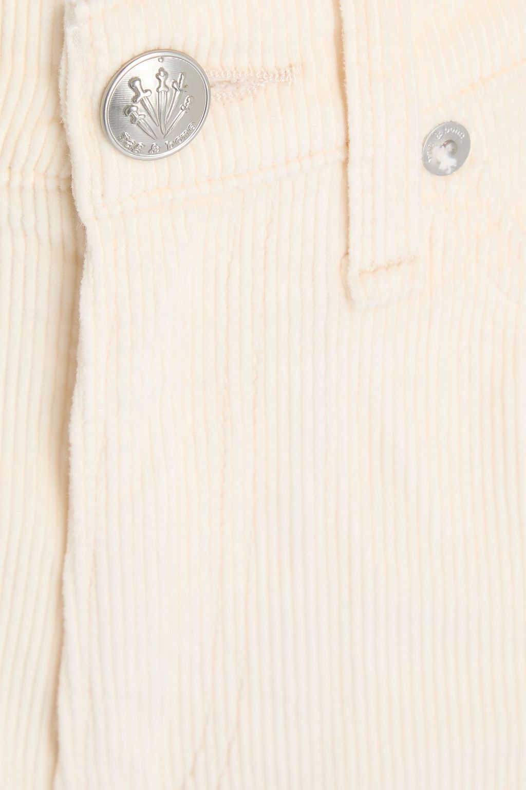 RAG & BONE بنطلون لوجان بأرجل واسعة من المخمل المضلّع ومزيج من القطن