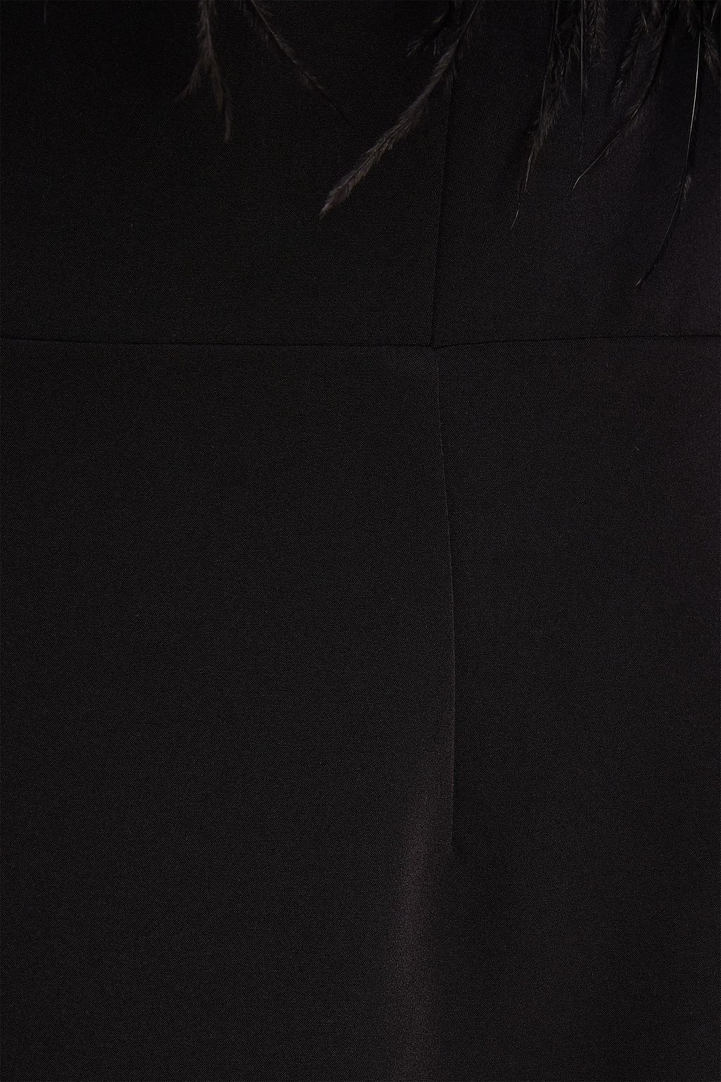 RACHEL GILBERT Linc strapless feather-embellished crepe gown