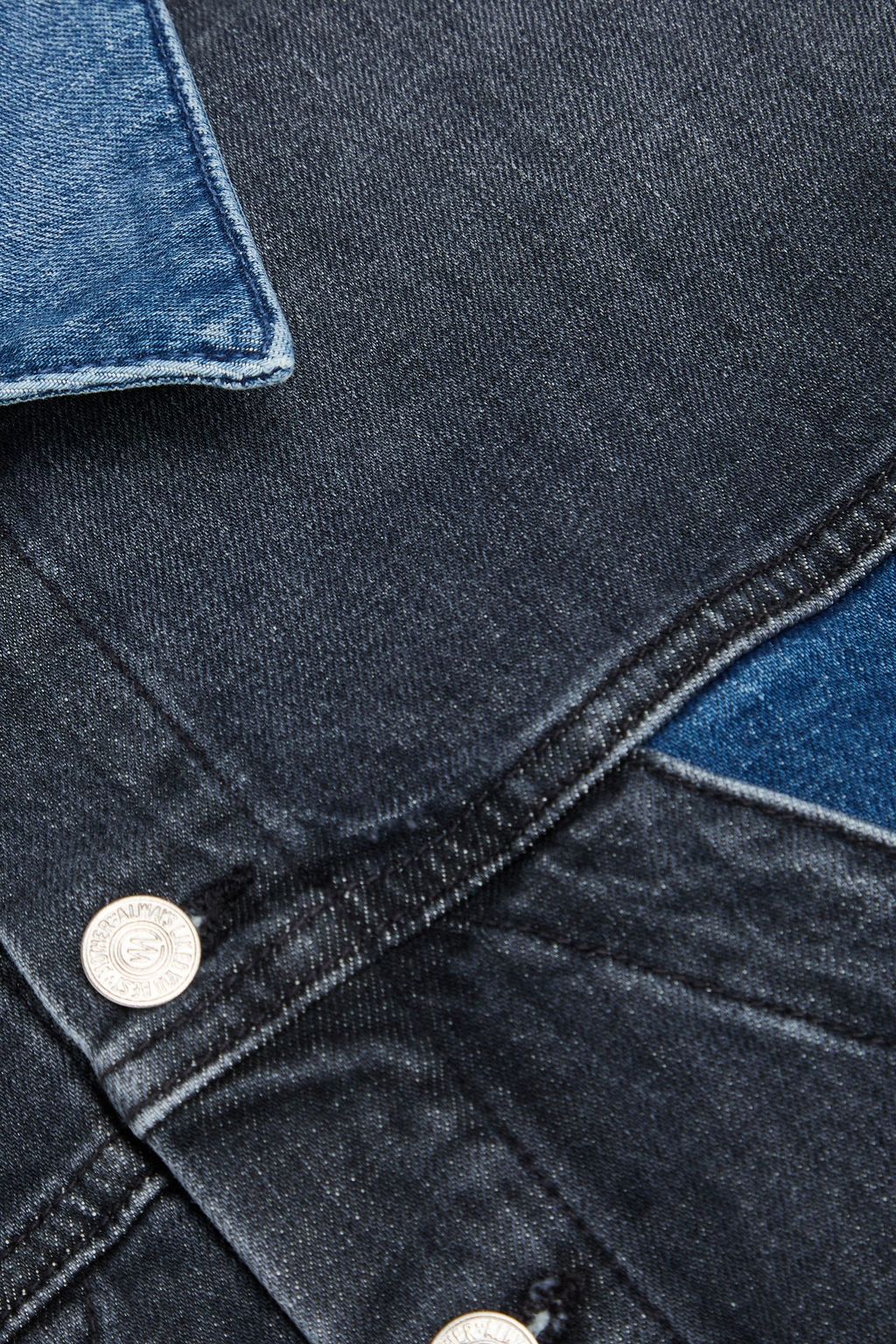 MOTHER Jeansjacke in Patchwork-Optik