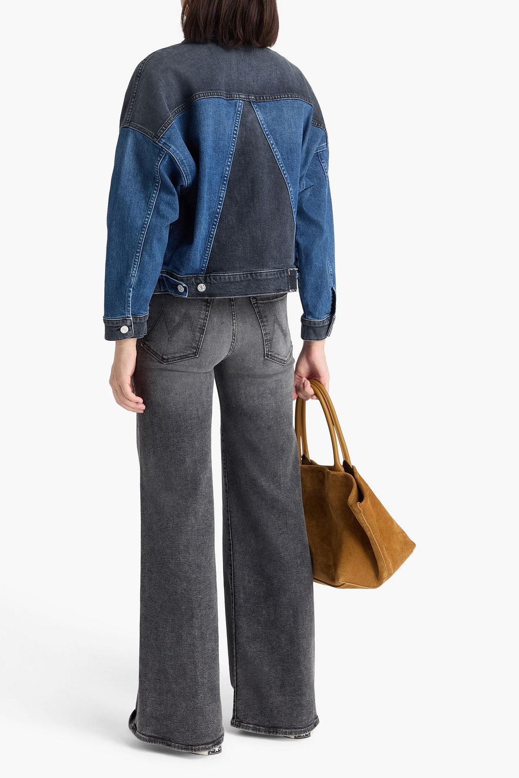 MOTHER Jeansjacke in Patchwork-Optik
