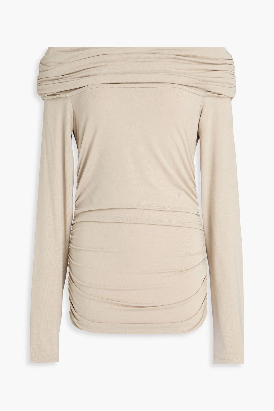 Rag & Bone Luca Off-the-shoulder Stretch-modal Jersey Top In Nude