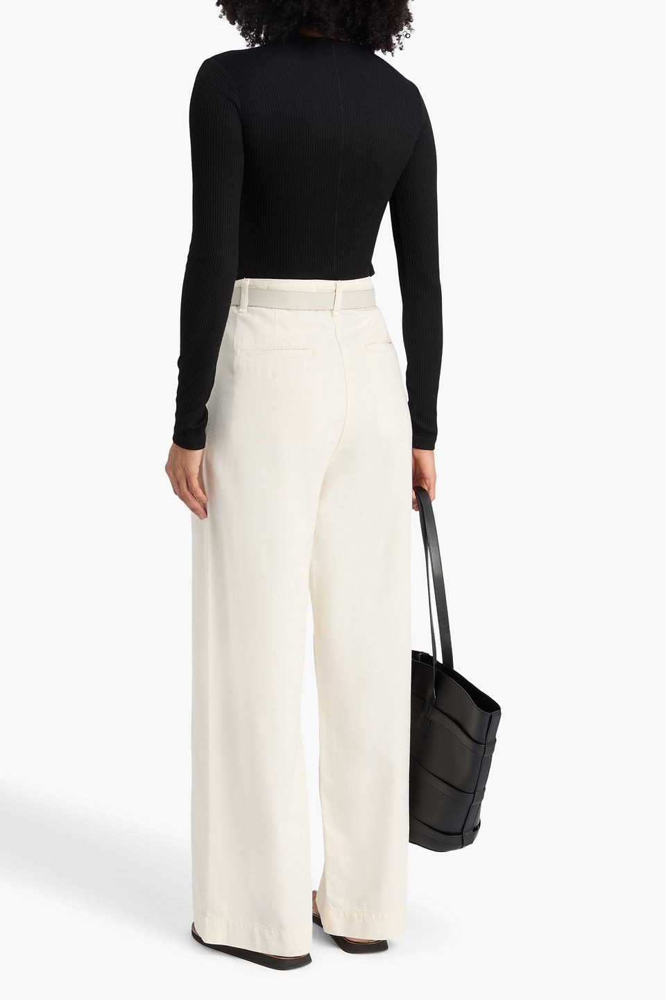  Rag & Bone - Oberteil Aus Rippstrick - Schwarz - L 