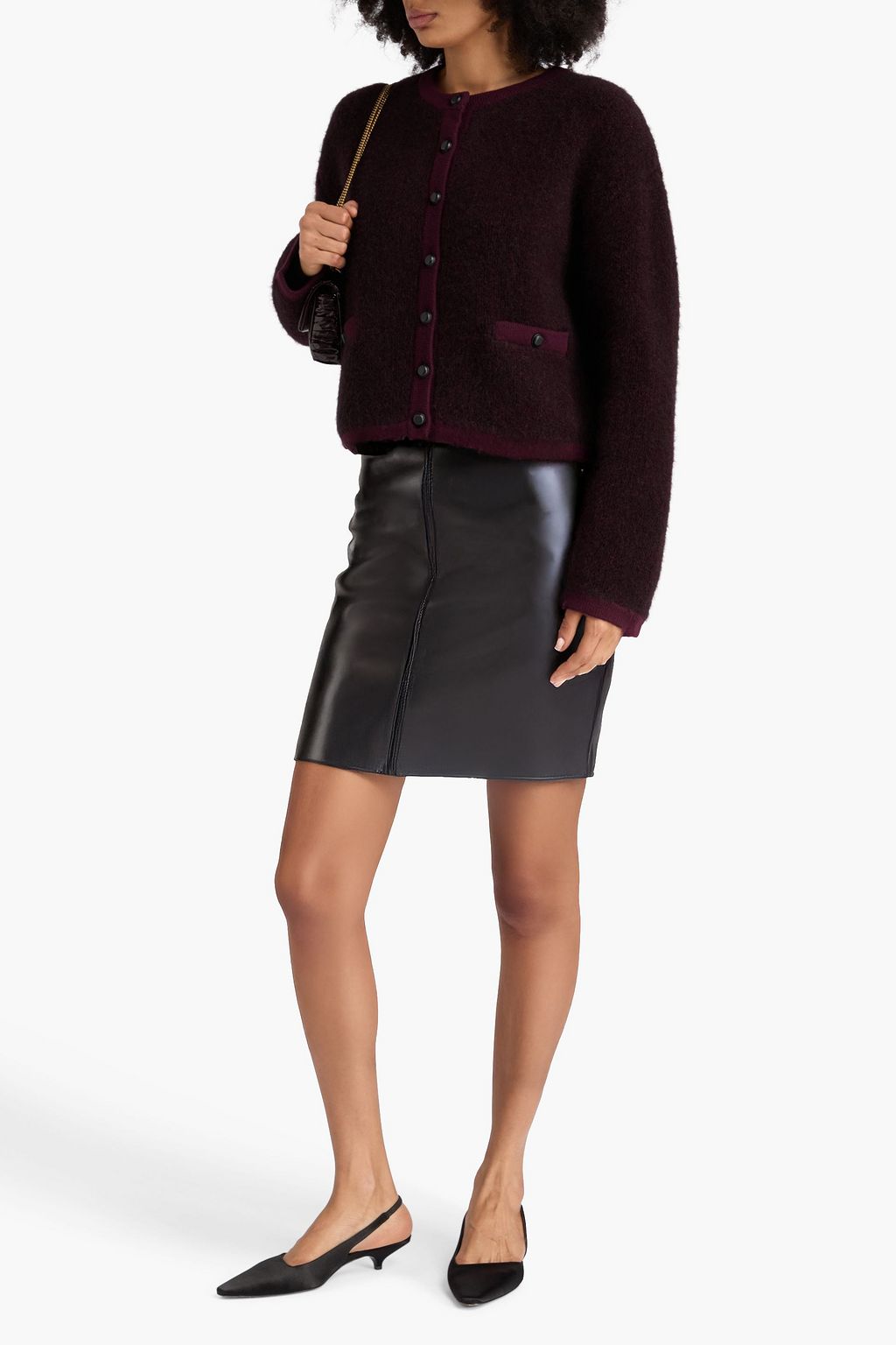 RAG & BONE كارديغان كايا من نسيج محبوك بحبكة بوكليه