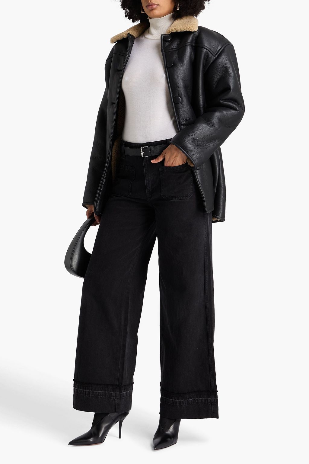 RAG & BONE Marina high-rise wide-leg jeans