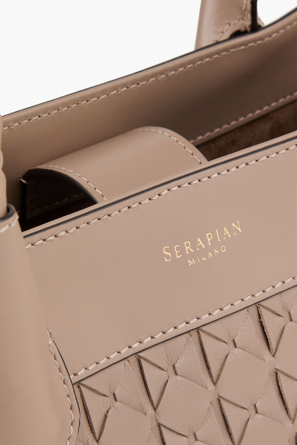 SERAPIAN Lorelei woven leather tote