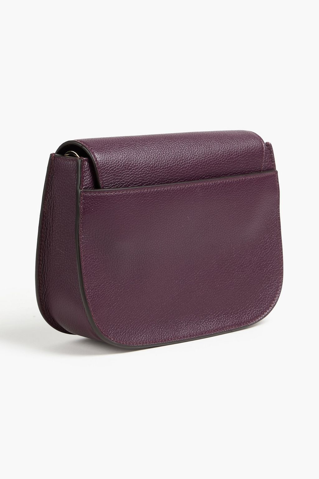 SERAPIAN Luna pebbled-leather cross-body bag