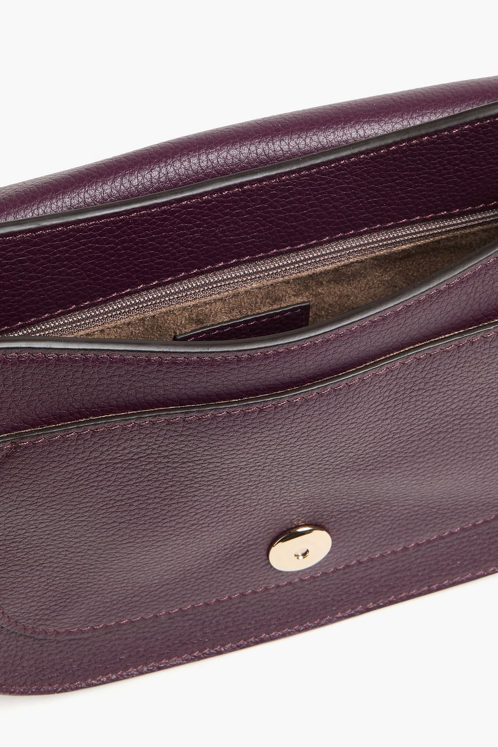 SERAPIAN Luna pebbled-leather cross-body bag
